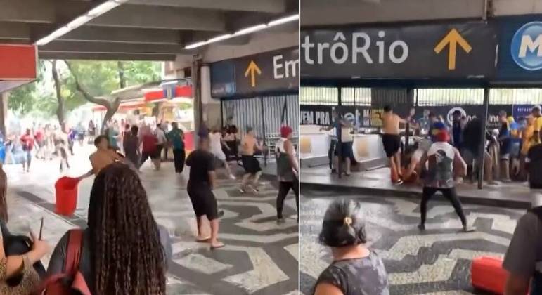 Confusões foram registradas na estação Central do Brasil 