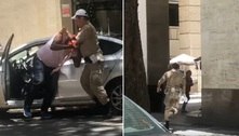 Vídeo flagra guarda municipal ao dar socos em motorista no Rio
