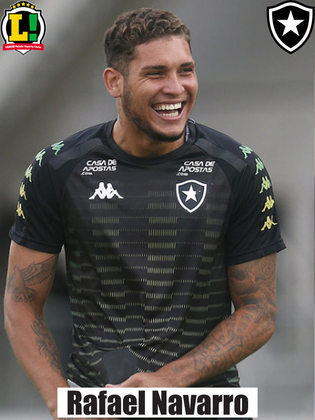 Rafael Navarro - 6,5 - Se posicionou de maneira correta, pressionou a saída de bola adversária e marcou o segundo gol do Botafogo. Na segunda etapa, foi desarmado quando tentou contra-ataques.