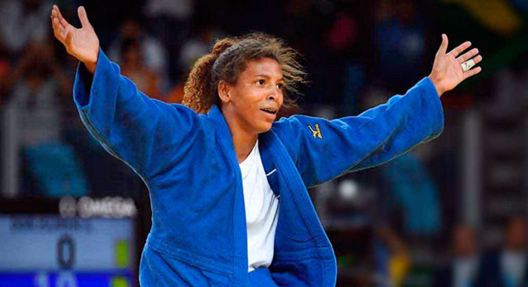 Rafaela Silva, no seu triunfo no Rio/2016