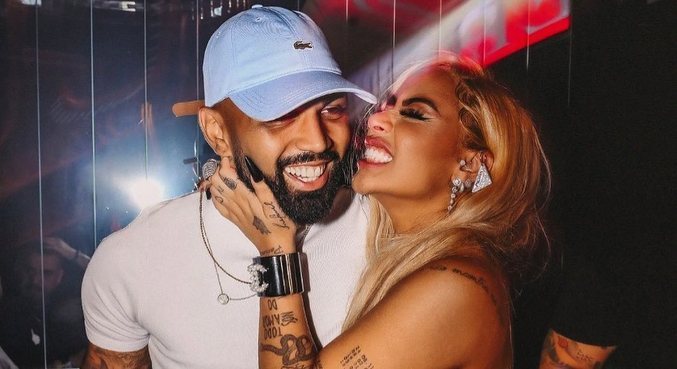 Rafaella e Gabigol postaram fotos juntos após reatar
 o namoro