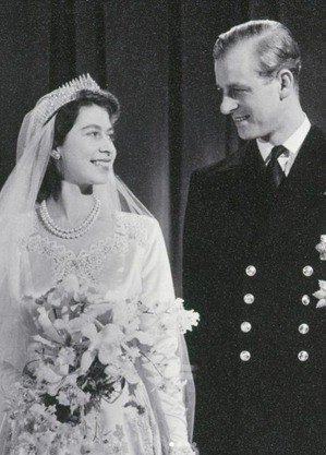 Elizabeth e Philip se casaram em 1947