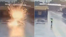 Raio explode guarda-chuva e manda segurança para o hospital