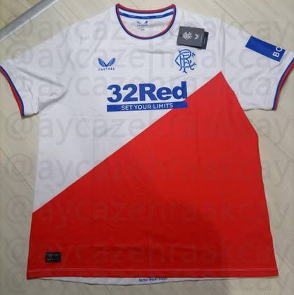 Rangers: camisa 2 (vazada na internet) / fornecedora: Castore