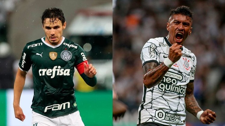 Raphael Veiga (Palmeiras) x Paulinho (Corinthians)