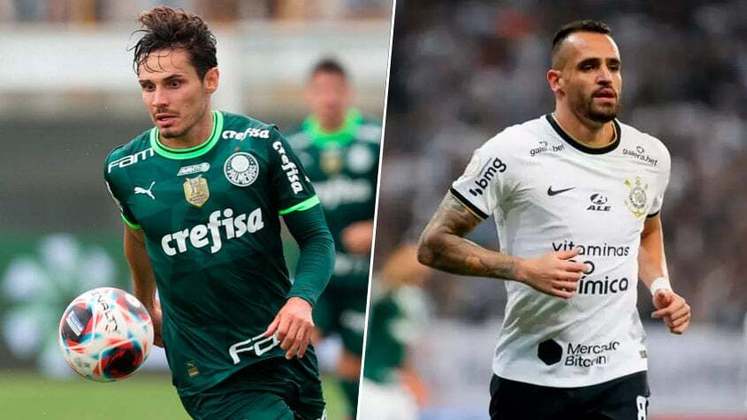 Raphael Veiga (Palmeiras) x Renato Augusto (Corinthians)