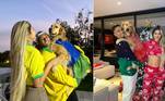 Raphinha e sua mulher, Natalia Rodrigues Belloli, sempre compartilham os momentos que têm com a cachorra Chanel