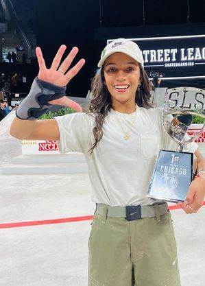 Rayssa Leal, fenômeno do skate. Esporte ganhará núcleo em novela da Globo 