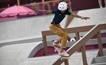 Brazil's Rayssa Leal competes in the women's street preliminary round during the Tokyo 2020 Olympic Games at Ariake Sports Park Skateboarding in Tokyo on July 26, 2021.
Jeff PACHOUD / AFP