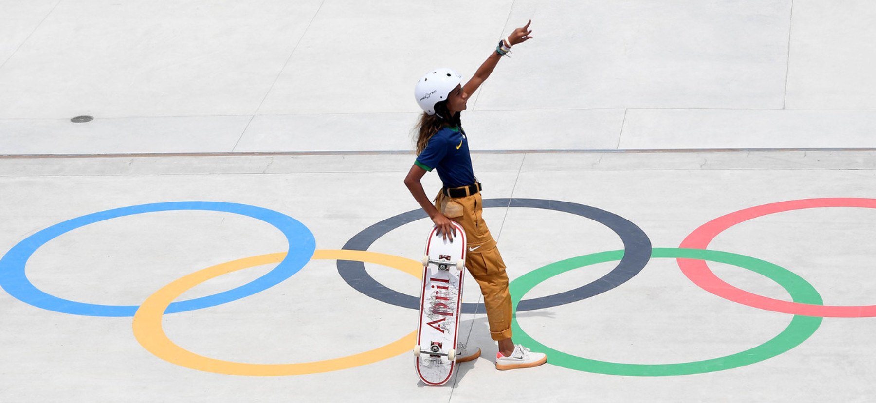 Rayssa Leal, 13 anos,  se tornou a mais jovem medalhista da história do esporte brasileiro