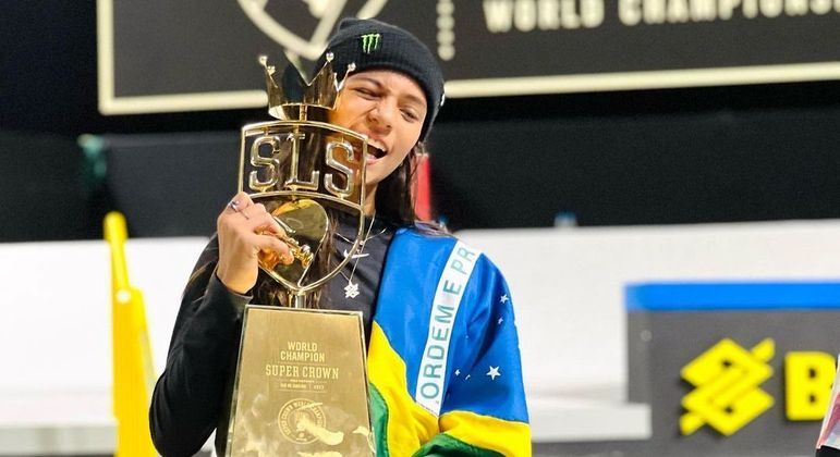 Em 2022, Rayssa Leal venceu as quatro etapas do SLS e se tornou campeã
