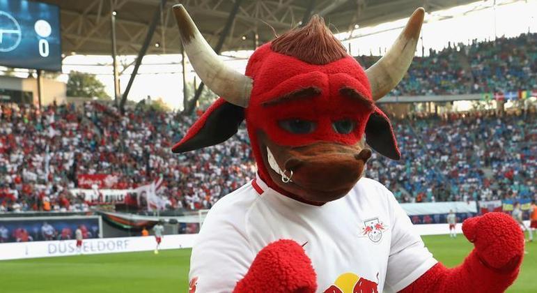 A mascote do RB Leipzig