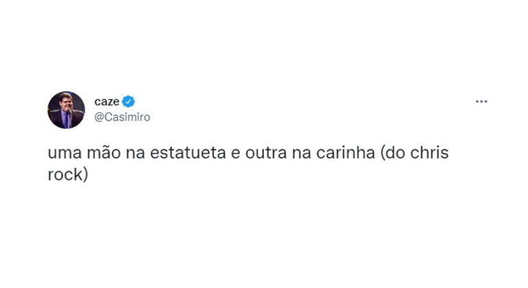 O apresentador e streamer Casimiro também repercutiu a briga em seu Twitter: 