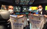 Neste avião, até os pilotos têm que torcer pelo Real Madrid!