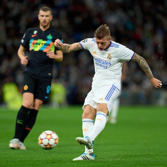 Real Madrid, detalhe do gol de Kroos