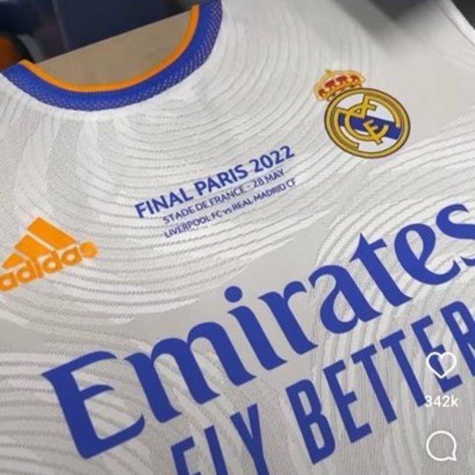 A camisa que o Real Madrid usará na final