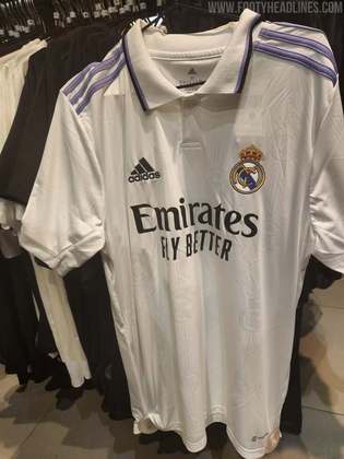 Real Madrid: camisa 1 (vazada na internet) / fornecedora: Adidas