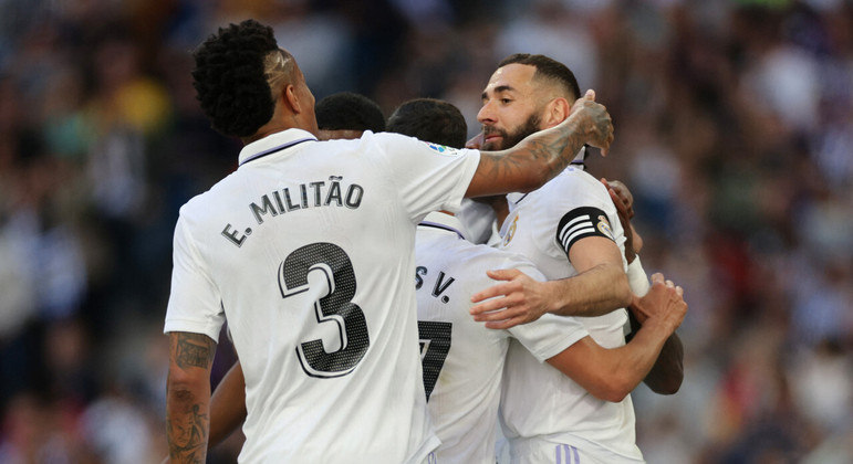 Rodrygo inaugurou o placar do jogo aos 22 minutos do primeiro tempo, e Benzema fez mais três na primeira etapa
