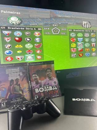 100% atualizado! Em um jogo de futebol para videogames, o Santos já aparece entre os participantes da próxima edição da Série B do Brasileiro