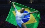 Rebeca AndradePela última vez, a ginasta dançou Baile de Favela no solo e se tornou a melhor ginasta do mundo após conquistar o Mundial de Ginástica, em Liverpool. A vice-campeã olímpica ganhou o ouro inédito para o Brasil no individual geral