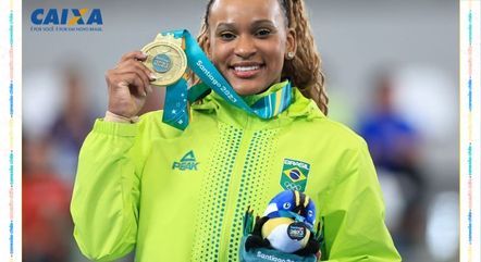 Rebeca celebra primeiro ouro em Pan-Americanos