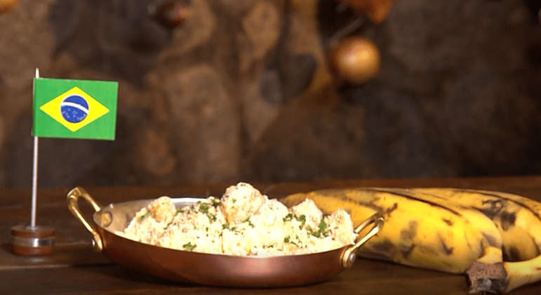 Deliciosa farofa de banana-da-terra do chef Helder Justo