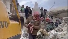 Bebê síria que nasceu em terremoto é adotada pelos tios