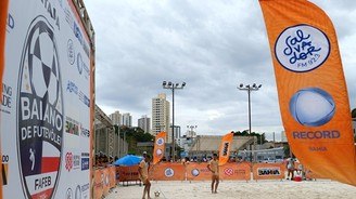 1ª Etapa do Campeonato Baiano de Futevôlei em Salvador (Divulgação RECORD Bahia)