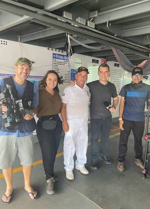 Equipe da Record TV em ação no Amazonas 