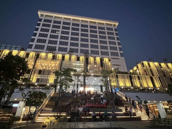 A fachada do Sharinah Hall, um centro comercial que só vende produtos feitos na Indonésia