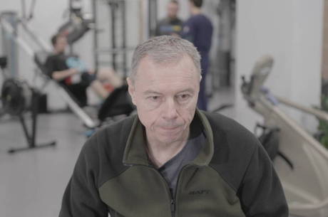 Konstantin: advogado de 59 anos foi convocado e ferido em batalha (Tony Chastinet/Record TV)