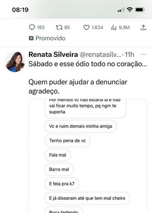 Rede social da Renata Silveira