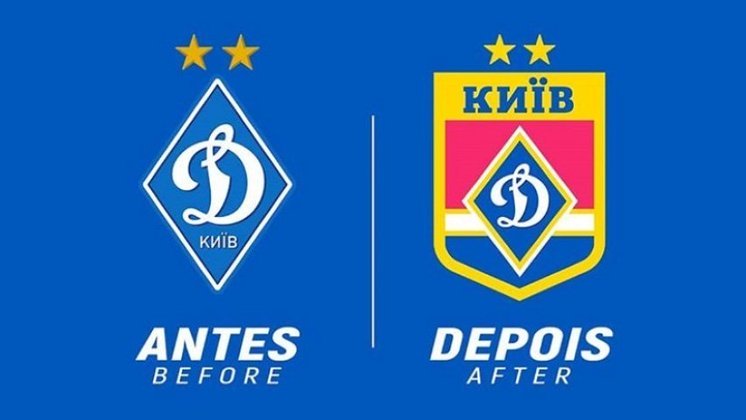 Redesenho de escudos de futebol: Dínamo de Kiev.