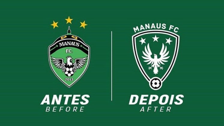 Redesenho de escudos de futebol: Manaus FC.