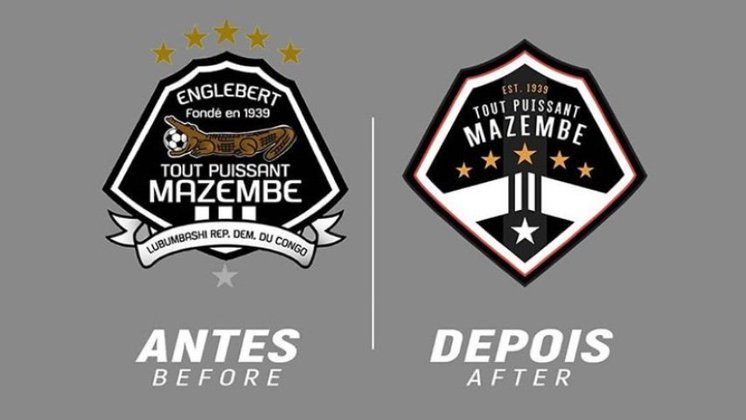 Redesenho de escudos de futebol: Mazembe.