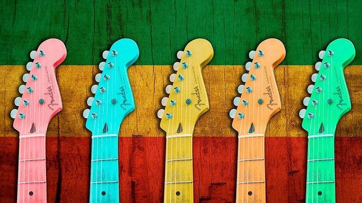 Reggae - Gênero musical criado na Jamaica nos anos 1960,  usa um misto de instrumentos (baixo, bateria, metais, guitarra, órgão e tambor) numa batida que ganhou o mundo. No Brasil, é mais difundido no Maranhão.  