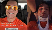 Regis Danese postou foto no carro pouco antes de grave acidente