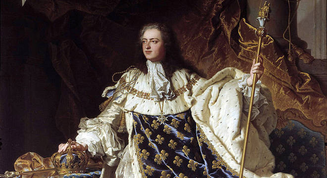 Naquela época, Luís 15 da França, conhecido como o "Bem Amado" e parte da Casa Real de Bourbon, estava no trono 'Aquele jovem bonito e brilhante'