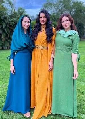 Maiara Walsh, Jakelyne Oliveira e Jéssica Juttel nos bastidores de “Reis”