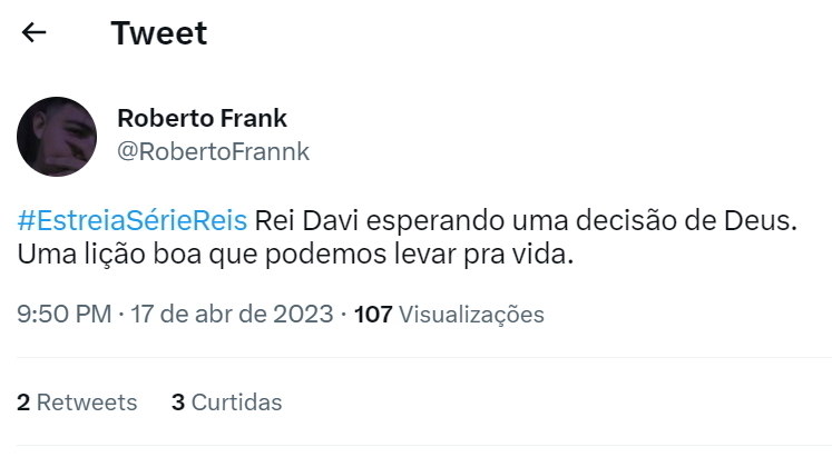 A primeira lição de fé de Davi inspirou os internautas