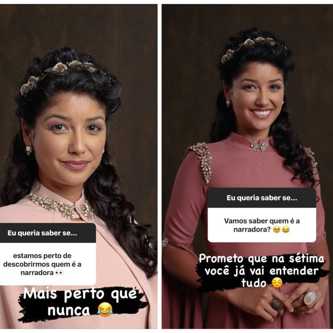 Autora responde perguntas do público no Instagram