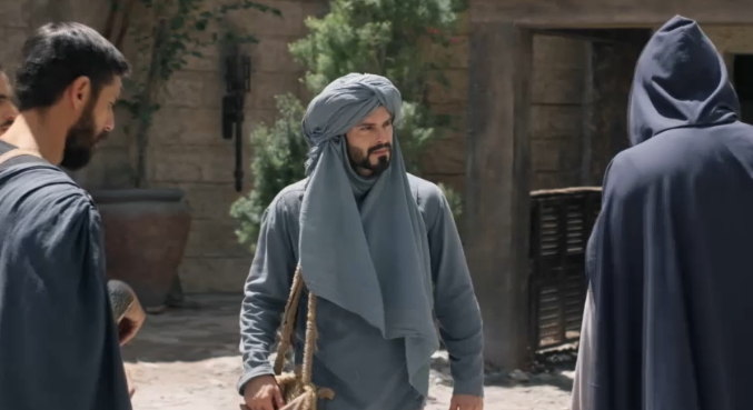 Amasa fingiu ser um beduíno em dos episódios da série Reis