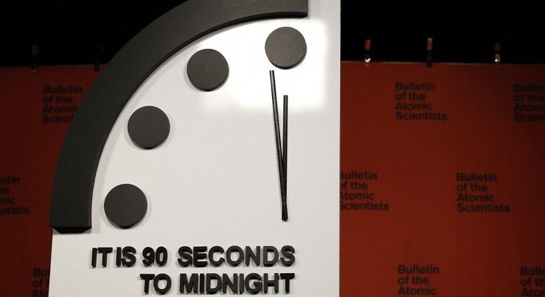 Última vez que o relógio havia sido atualizado foi em 2020, quando chegou aos 100 segundos