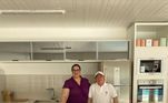Em fevereiro, Renato e a mulher comemoraram a reforma da cozinha. O espaço ganhou móveis modernos e eletrodomésticos novos 