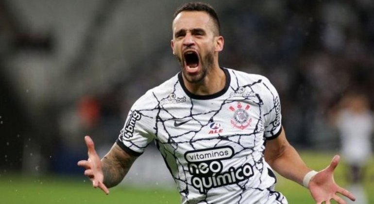 Renato Augusto. A explosão depois do gol. Raiva por ter de mostrar qual é a sua posição