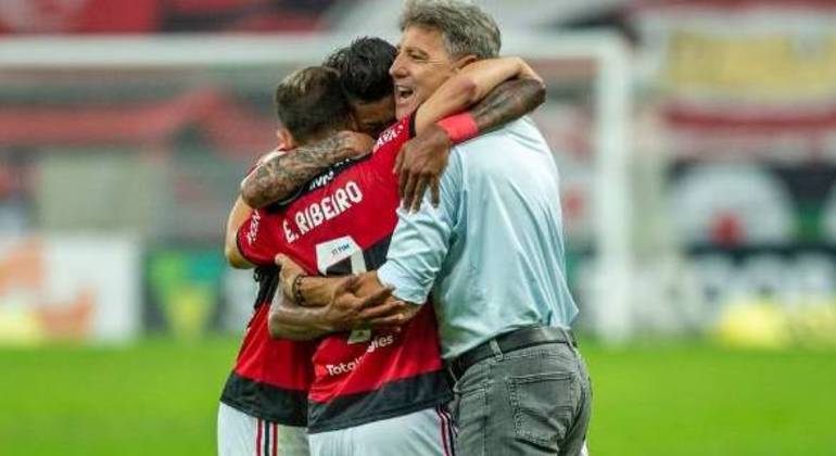 A felicidade de Renato Gaúcho. Vitória garante o treinador até a final da Libertadores