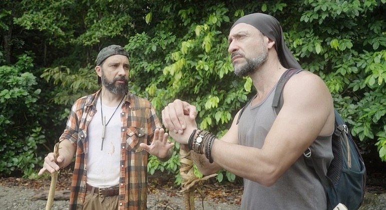 Luciano Tigre e Rene Murad em “Desafio em Dose Dupla” do Discovery+