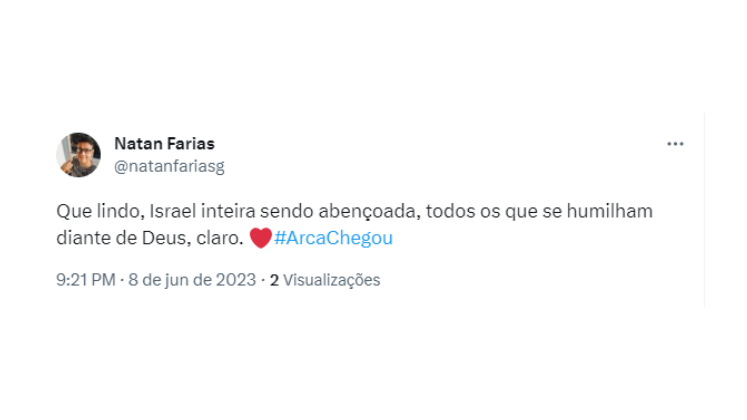 A emoção do povo de Israel e a fé de Davi comoveram o público. 