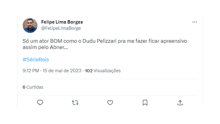 Enquanto Abner pedia perdão a Joabe e Abisai, esse fã do Dudu Pelizzari já temia pela vida do comandante...