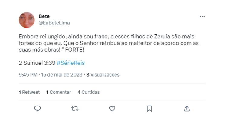 O rei de Hebrom também lamentou profundamente a perda de Abner e, no sepultamento do comandante, fez um discurso: 